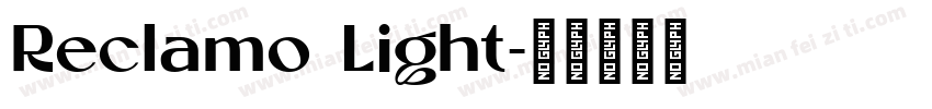 Reclamo Light字体转换
